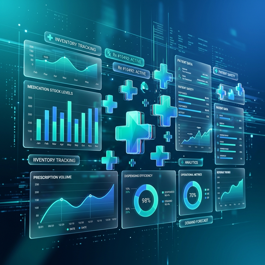 Pharmacy Dashboard AI Concept